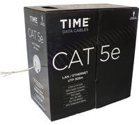Time CAT5e PVC Grey LAN/ETHERNET UTP Copper Data Cable - 305M