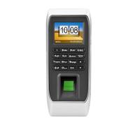 Time Clock, Biometric Fingerprint Time Attendance Clock Recorder Employee Digital Electronic English Reader Machine for Employees