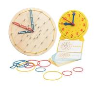 Time Clock for Kids - Practical Math Learning Manipulative Educational Teaching Tool for Kids | Perfect for Home, School, Classroom, Nursery, Travel, Learning, Education, Play