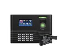 Time Clock, ZK IN01-A TCP/IP USB Biometric Fingerprint Door Access Control And Time Attendance System With Battery Optional RFID Card Reader for Employees(IN01-A-Battery,1)