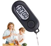 Time Counter Watch | Sports Timer Keychain Portable | Pocket Size Ornament, Digital Countdown Clock Accessories for Cooking, Training, Shower, Studying