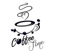Time - Cup of Coffee Reusable Stencil A3 A4 A5 Modern Style Wall Decor Craft / Cafe3 (Mylar Reusable Stencil, A5 Size - 148 x 210 mm, 5.8 x 8.3 in)