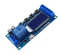 Time Delay Relay, 12V 5V USB Relay Module 6-30V Delay Controller Board Delay-Off Cycle Timer Control Switch with LCD Display Support Micro USB 5V Power Supply