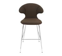 Time Flies Bar Stool Mocha/ Chrome