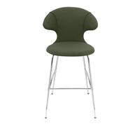 Time Flies Bar Stool Racing Green/ Chrome