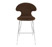 Time Flies Bar Stool Teddy Brown/ Chrome
