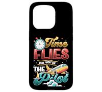 Time Flies But You´re The Pilot Carpe Diem Case for iPhone 15 Pro