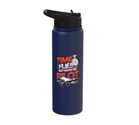 Time Flies But You´re The Pilot Carpe Diem Stainless Steel Insulated Water Bottle
