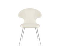 Time Flies Dining Chair Teddy White/ Chrome