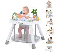 Time Followers Baby Activity Centre, 3 Stage 4 Modes, Standing Play Table, Baby Essential, Exersaucer, Jumper and Baby Rocker, Montessori Inspired Toy Design for Ages 6+ Months