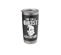 Time for A Ghost Adventure Cute Ghost Spooky Halloween Stainless Steel Insulated Tumbler