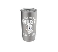 Time for A Ghost Adventure Cute Ghost Spooky Halloween Stainless Steel Insulated Tumbler
