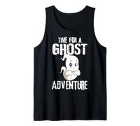 Time for A Ghost Adventure Cute Ghost Spooky Halloween Tank Top