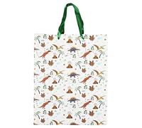 TIME FOR A PARTY, EA10261, Dinosaur Birthday Gift Bag, Party and Event Accessories, Multicolor, Paper and Polyester, Handy size 14.5x33x26.6cm, Fun for all!