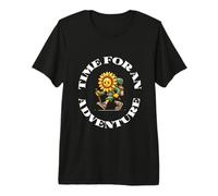 Time for an Adventure Sunflower Hiker Design Premium T-Shirt