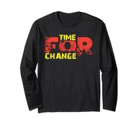 Time for Change | Distressed Grunge Motivational Streetwear Long Sleeve T-Shirt