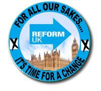 Time For Change - Vote Reform UK Party Political General Election Nigel Farage 55 mm Button Badge 9a
