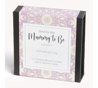 time for Mummy to Be Candles (wrap). 12 x Twenty Minute Candles with a Ceramic Holder for Relaxation, Meditation, Mindfulness and Well-Being