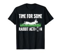 Time for Some Rabbit Action Rabbit Hunting Cottontail Hare T-Shirt