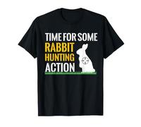 Time for Some Rabbit Hunting Action Cottontail Season T-Shirt