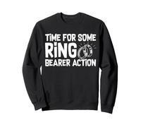 Time For Some Ring Bearer Action Wedding Party Rehearsal Sweatshirt