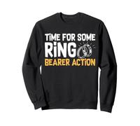 Time For Some Ring Bearer Action Wedding Party Rehearsal Sweatshirt