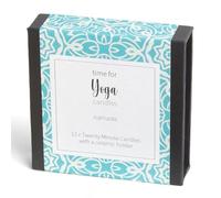 time for Yoga Candles (wrap). 12 x Twenty Minute Candles with a Ceramic Holder for Relaxation, Meditation, Mindfulness and Well-Being
