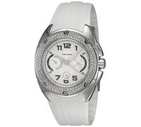Time Force Watch TF3133L02 - for Women, White Rubber Strap