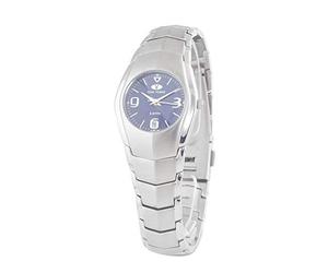 TIME FORCE Women' TF2296L-03M, Silver/Blue, One Size, Strap