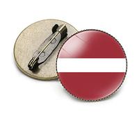Time Gemstone Jewelry,Personalized Latvian Flag Art Pin Badges Novelty Clothing Accessory Trendy Jewelry Gift For Bride Girl Women Men Hat Bag Suit Tie Wedding Birthday,Picture,25Cm