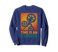 Time Is An Illusion Motivational Clockwork Runner Sweatshirt