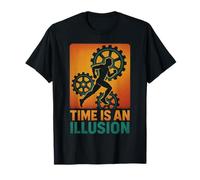 Time is an Illusion Motivational Clockwork Runner T-Shirt