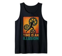 Time is an Illusion Motivational Clockwork Runner Tank Top