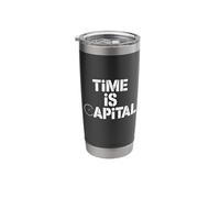 Time is Capital Productivity Mindset Stainless Steel Insulated Tumbler