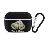 Time Is Money Cash Bluetooth Earphone Case Hard Covers Earbuds Protective Case Compatible with Airpods Pro