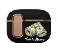 Time Is Money Cash Bluetooth Headset Case Earphone Protective Cover with Magnets Lock Compatible with Airpods Pro 2