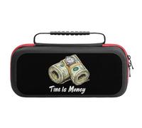 Time is Money Cash Travel Carrying Case Compatible with Switch Portable Storage Bag Protective Pouch
