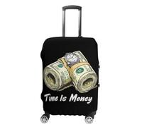 Time is Money Cash Travel Luggage Cover Washable Suitcase Covers for Luggage Baggage Suitcase Protector
