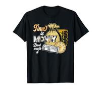 Time is Money Don't Waste It Aqua Matching Inspiration Quote T-Shirt