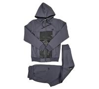 Time Is Money Men's Urban Designer Cargo Combat Pocket Streetwear Tracksuit, Black, Navy, Indigo (UK, Alpha, L, Regular, Regular, Indigo)