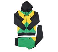 Time Is Money Men's Urban Designer Jamaica Rude Boy Tracksuit, Black, White