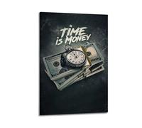 Time Is Money Wall Art, Finance-themed Print, Motivational Poster, Pragmatic Canvas Picture Poster Decorative Painting Canvas Wall Posters And Art Picture Print Modern Family Bedroom Decor Posters 24x