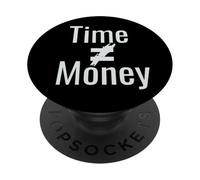 Time is Not Money Equal Sign PopSockets Adhesive PopGrip