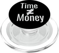 Time is Not Money Equal Sign PopSockets PopGrip for MagSafe