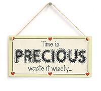 Time is Precious Waste it Wisely - Funny Lazy Relaxing Sign