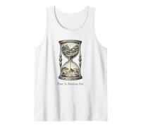 Time is Running Out Hourglass Climate Change Earth Day Tank Top