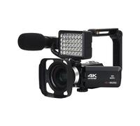 Time Lapse 4K Digital Camcorder For Streaming Video Recording WIFI 48MP Outdoor Cameras Vlog Photographic Recorder Takes Sharp Smooth(16G SD Card)