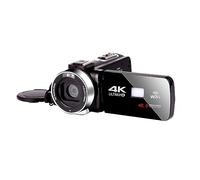 Time Lapse 4K Video Camera 18X Full UHD Infrared Digital Camcorder Blogger Vlog Recoding 3" Rotate Screen Selfie Webcam Takes Sharp Smooth(16G SD Card)