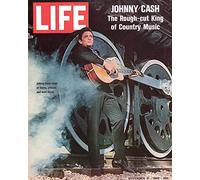 Time Life Johnny Cash Cover 1969 Canvas Print, Multi-Colour, 40 x 50 cm