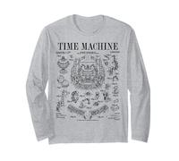 Time Machine Vintage Patent Funny Science Fiction HG Wells Long Sleeve T-Shirt